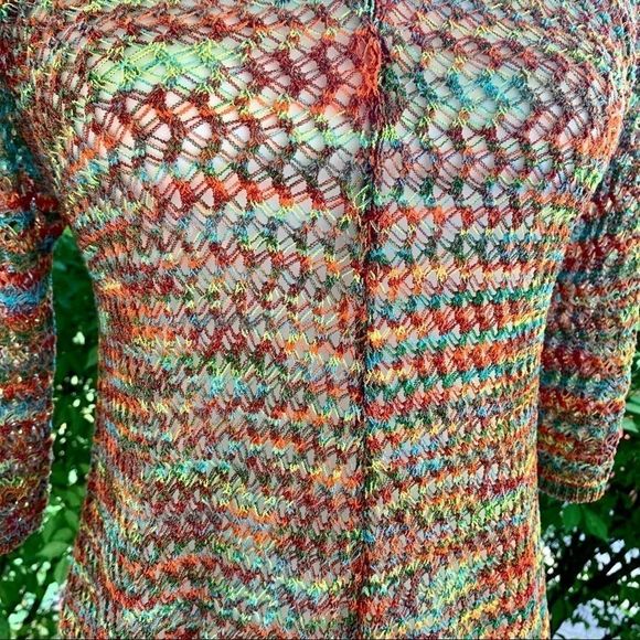 *SALE* EUC Gorgeous Boho Crochet Multicolored Top! - Picture 4 of 13